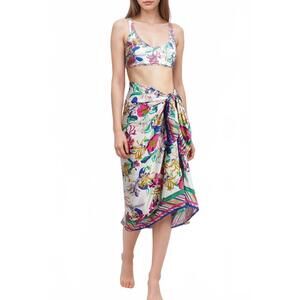 NEW JOHNNY WAS floral tie sarong in aldrich